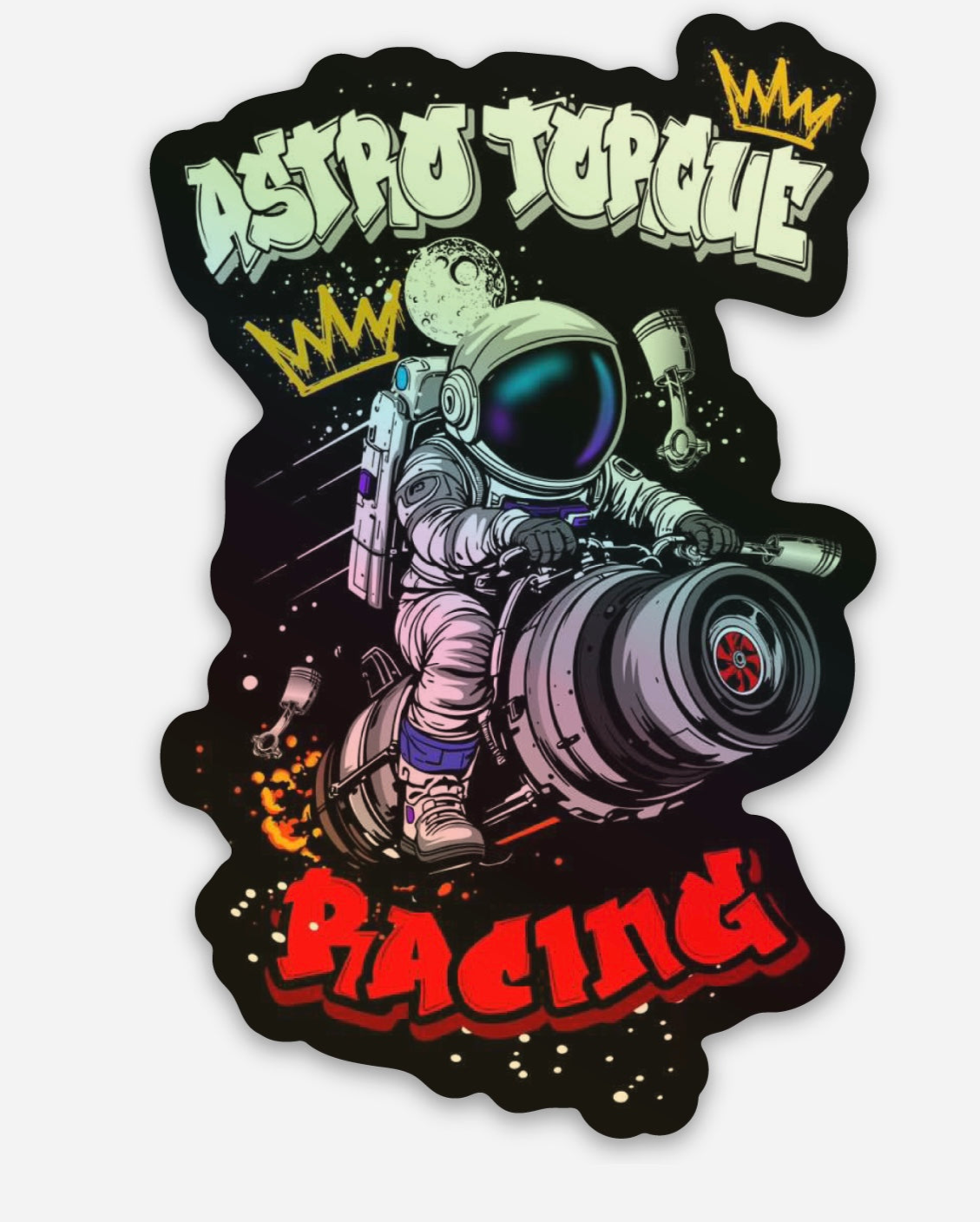 Astro Torque Racing Holographic Sticker