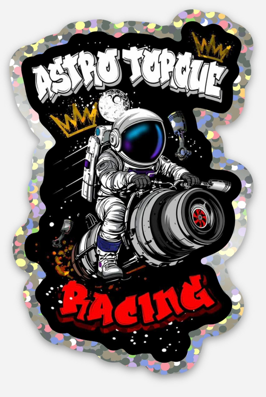 Astro Torque Racing Glitter Sticker